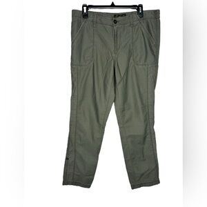 Columbia Women’s Outdoor Hiking Roll Up Straight Leg Green Pants Size 10